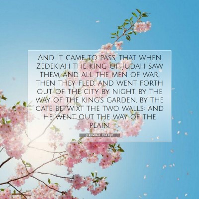 Picture 07 - Jeremiah 39:4 KJV - And it came to pass, that when Zedekiah the king - Bible Verse Picture