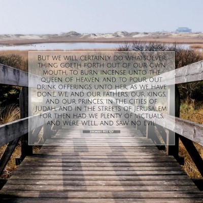 Picture 07 - Jeremiah 44:17 KJV - But we will certainly do whatsoever thing goeth - Bible Verse Picture