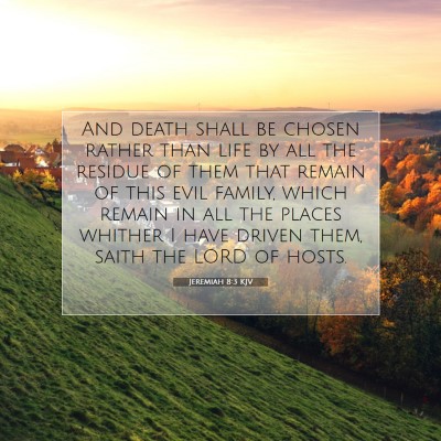 Picture 07 - Jeremiah 8:3 KJV - And death shall be chosen rather than life by all - Bible Verse Picture
