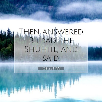 Picture 07 - Job 25:1 KJV - Then answered Bildad the Shuhite, and - Bible Verse Picture