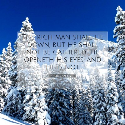 Picture 07 - Job 27:19 KJV - The rich man shall lie down, but he shall not be - Bible Verse Picture