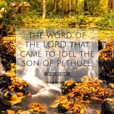 Picture 07 - Joel 1:1 KJV - The word of the LORD that came to Joel the son of - Bible Verse Picture