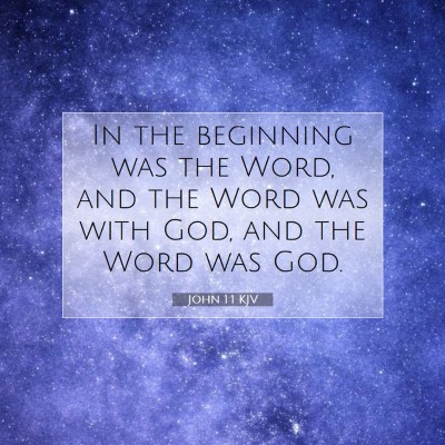 Picture 07 - John 1:1 KJV - In the beginning was the Word, and the Word was - Bible Verse Picture