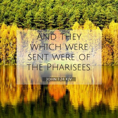 Picture 07 - John 1:24 KJV - And they which were sent were of the - Bible Verse Picture