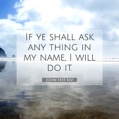 Picture 07 - John 14:14 KJV - If ye shall ask any thing in my name, I will do - Bible Verse Picture