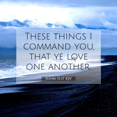 Picture 07 - John 15:17 KJV - These things I command you, that ye love one - Bible Verse Picture