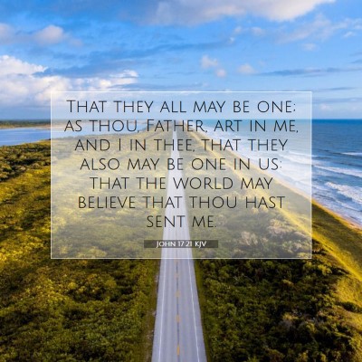 Picture 07 - John 17:21 KJV - That they all may be one; as thou, Father, art in - Bible Verse Picture