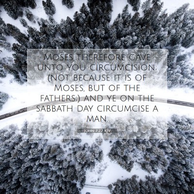 Picture 07 - John 7:22 KJV - Moses therefore gave unto you circumcision; (not - Bible Verse Picture