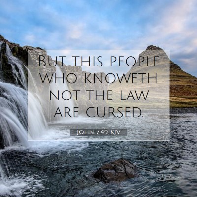 Picture 07 - John 7:49 KJV - But this people who knoweth not the law are - Bible Verse Picture