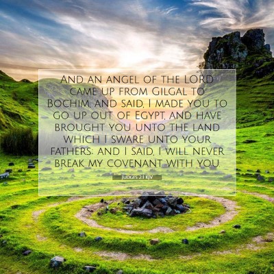 Picture 07 - Judges 2:1 KJV - And an angel of the LORD came up from Gilgal to - Bible Verse Picture