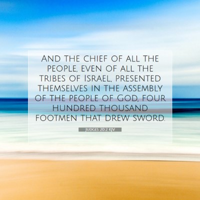 Picture 07 - Judges 20:2 KJV - And the chief of all the people, even of all the - Bible Verse Picture