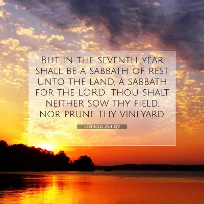 Picture 07 - Leviticus 25:4 KJV - But in the seventh year shall be a sabbath of - Bible Verse Picture