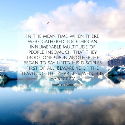 Picture 07 - Luke 12:1 KJV - In the mean time, when there were gathered - Bible Verse Picture