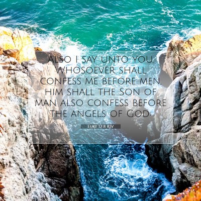 Picture 07 - Luke 12:8 KJV - Also I say unto you, Whosoever shall confess me - Bible Verse Picture