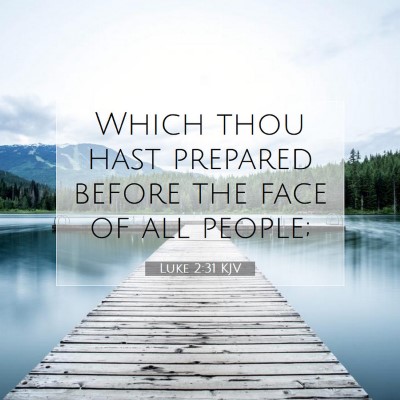 Picture 07 - Luke 2:31 KJV - Which thou hast prepared before the face of all - Bible Verse Picture