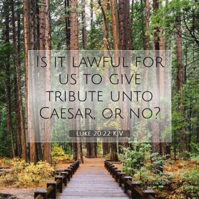 Picture 07 - Luke 20:22 KJV - Is it lawful for us to give tribute unto Caesar, - Bible Verse Picture