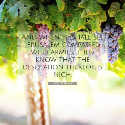 Picture 07 - Luke 21:20 KJV - And when ye shall see Jerusalem compassed with - Bible Verse Picture