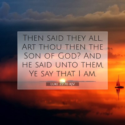 Picture 07 - Luke 22:70 KJV - Then said they all, Art thou then the Son of God? - Bible Verse Picture