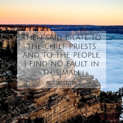 Picture 07 - Luke 23:4 KJV - Then said Pilate to the chief priests and to the - Bible Verse Picture