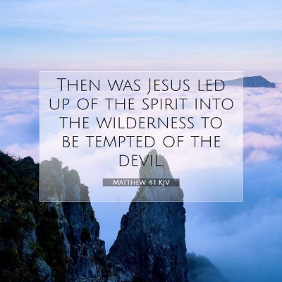Picture 07 - Matthew 4:1 KJV - Then was Jesus led up of the spirit into the - Bible Verse Picture
