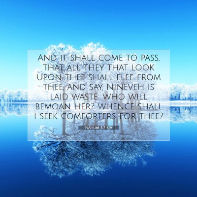 Picture 07 - Nahum 3:7 KJV - And it shall come to pass, that all they that - Bible Verse Picture