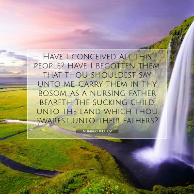 Picture 07 - Numbers 11:12 KJV - Have I conceived all this people? have I begotten - Bible Verse Picture