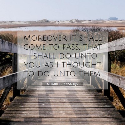 Picture 07 - Numbers 33:56 KJV - Moreover it shall come to pass, that I shall do - Bible Verse Picture