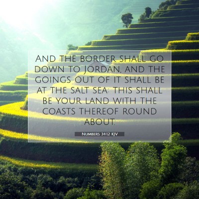 Picture 07 - Numbers 34:12 KJV - And the border shall go down to Jordan, and the - Bible Verse Picture