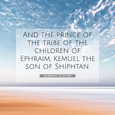 Picture 07 - Numbers 34:24 KJV - And the prince of the tribe of the children of - Bible Verse Picture