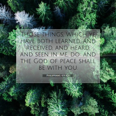 Picture 07 - Philippians 4:9 KJV - Those things, which ye have both learned, and - Bible Verse Picture