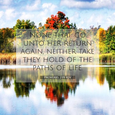 Picture 07 - Proverbs 2:19 KJV - None that go unto her return again, neither take - Bible Verse Picture