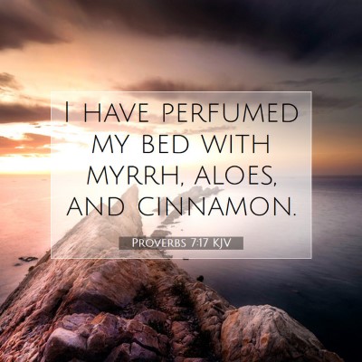 Picture 07 - Proverbs 7:17 KJV - I have perfumed my bed with myrrh, aloes, and - Bible Verse Picture