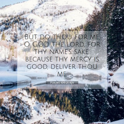 Picture 07 - Psalms 109:21 KJV - But do thou for me, O GOD the Lord, for thy - Bible Verse Picture
