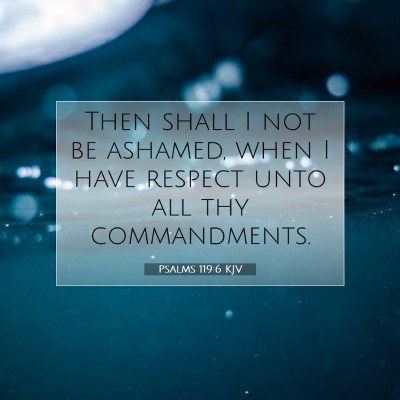 Picture 07 - Psalms 119:6 KJV - Then shall I not be ashamed, when I have respect - Bible Verse Picture