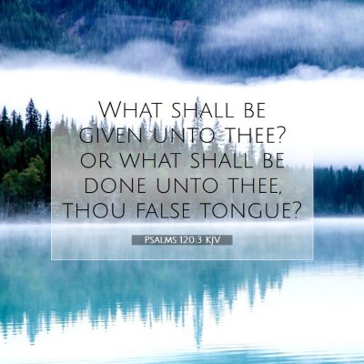 Picture 07 - Psalms 120:3 KJV - What shall be given unto thee? or what shall be - Bible Verse Picture