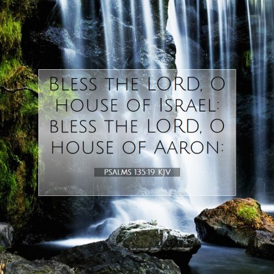 Picture 07 - Psalms 135:19 KJV - Bless the LORD, O house of Israel: bless the - Bible Verse Picture