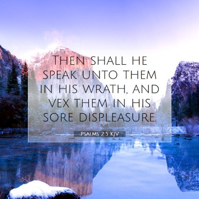 Picture 07 - Psalms 2:5 KJV - Then shall he speak unto them in his wrath, and - Bible Verse Picture