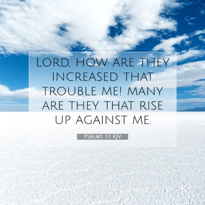 Picture 07 - Psalms 3:1 KJV - Lord, how are they increased that trouble me! - Bible Verse Picture