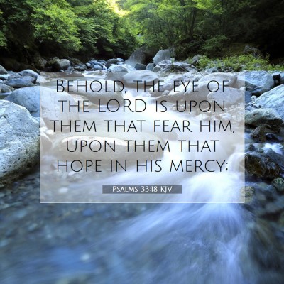Picture 07 - Psalms 33:18 KJV - Behold, the eye of the LORD is upon them that - Bible Verse Picture