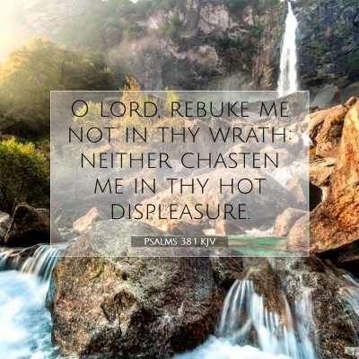 Picture 07 - Psalms 38:1 KJV - O lord, rebuke me not in thy wrath: neither - Bible Verse Picture