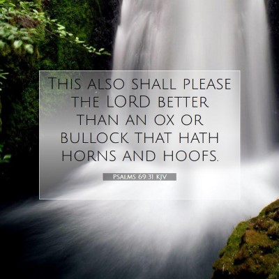 Picture 07 - Psalms 69:31 KJV - This also shall please the LORD better than an ox - Bible Verse Picture