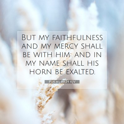 Picture 07 - Psalms 89:24 KJV - But my faithfulness and my mercy shall be with - Bible Verse Picture