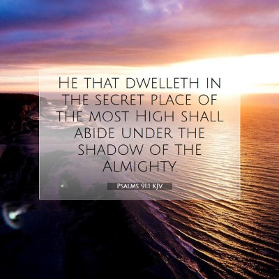 Picture 07 - Psalms 91:1 KJV - He that dwelleth in the secret place of the most - Bible Verse Picture