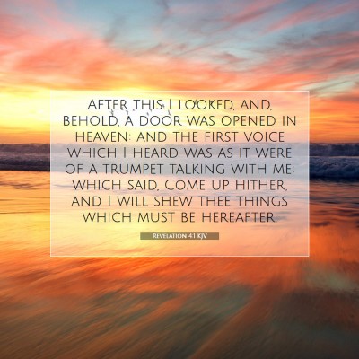 Picture 07 - Revelation 4:1 KJV - After this I looked, and, behold, a door was - Bible Verse Picture