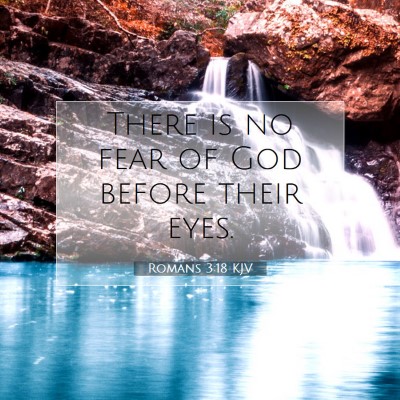 Picture 07 - Romans 3:18 KJV - There is no fear of God before their - Bible Verse Picture