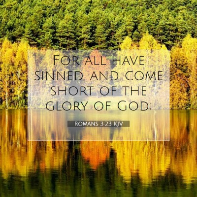Picture 07 - Romans 3:23 KJV - For all have sinned, and come short of the glory - Bible Verse Picture