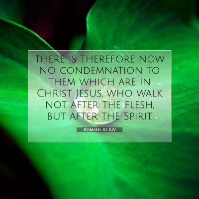 Picture 07 - Romans 8:1 KJV - There is therefore now no condemnation to them - Bible Verse Picture