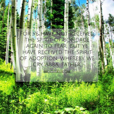 Picture 07 - Romans 8:15 KJV - For ye have not received the spirit of bondage - Bible Verse Picture