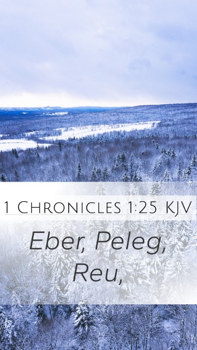 1 Chronicles 1:25 KJV Mobile Phone Wallpaper - Eber, Peleg, - Mobile Bible Verse Wallpaper