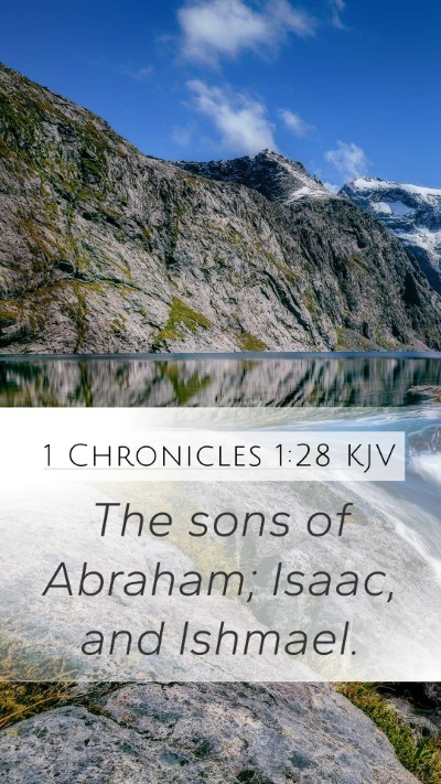 1 Chronicles 1:28 KJV Bible Verse Image